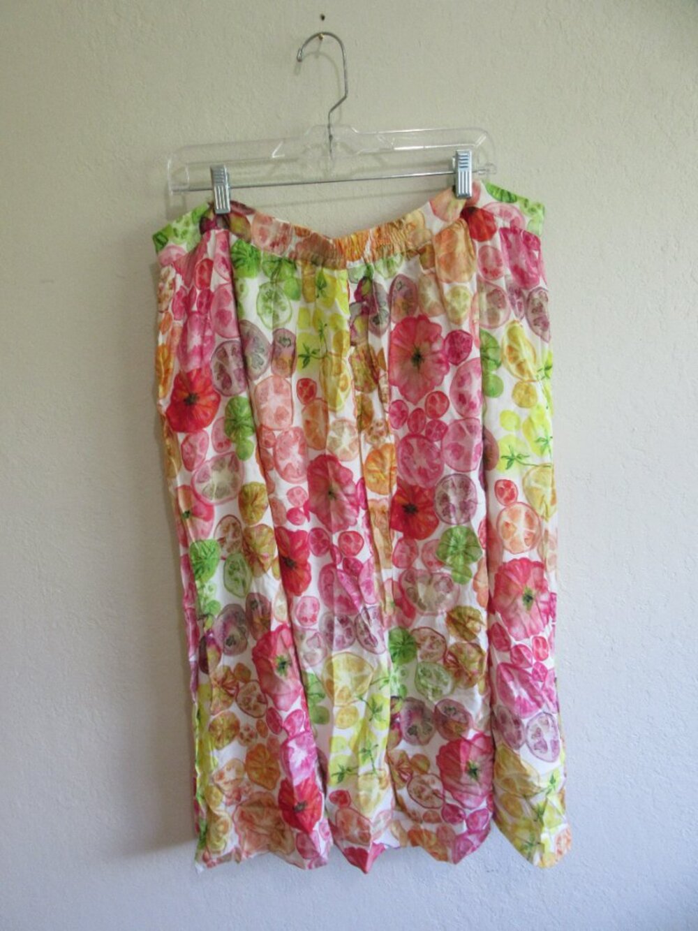 ModCloth Colorful 2X Pomegranate Pattern Spring & Summer Full Skirt - Picture 2 of 3